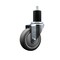 Service Caster 4'' Thermoplastic Rubber Wheel Swivel 1-3/4'' Expanding Stem Caster SCC-EX20S414-TPRB-134 - alternate 1